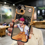 Fashion Anime OnePiece Phone Case For iPhone 14 13 12 11 Pro XS MAX 7 XR X 8 6 Plus Clear Cover Fundas, everythinganimee