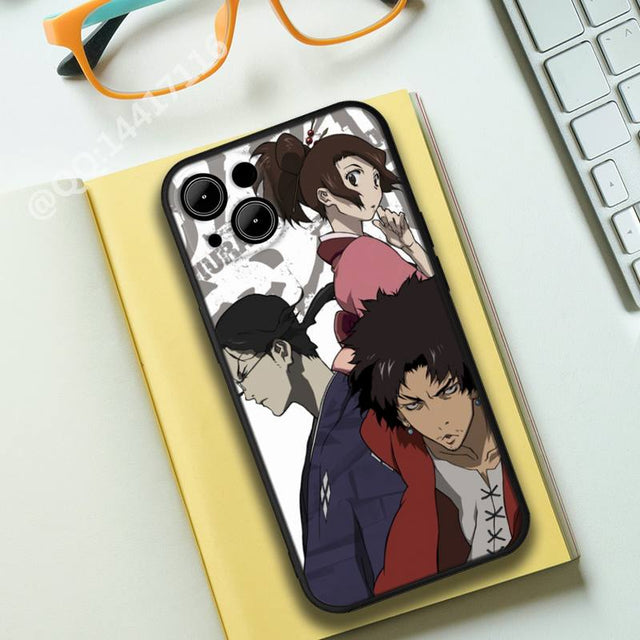 For iphone Anime Samurai Champloo Phone Case For iphone13 12 11 14 Pro Max X XR Mini XS 7 8 plus SE 2020 Full Coverage Covers, everythinganimee