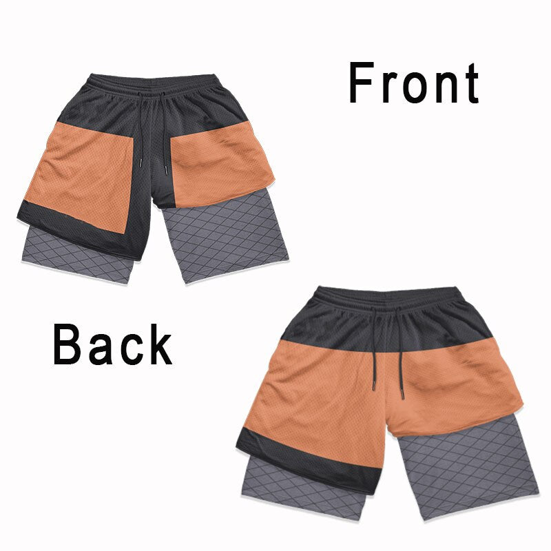 Naruto Obito Uchiha 2-in-1 Performance Shorts