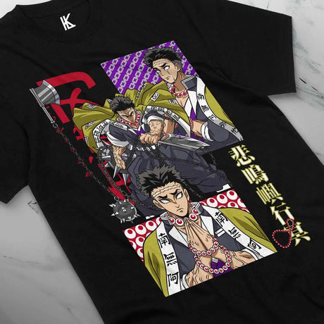 Immerse yourself in this striking Gyomei Tee, perfect for any Gyomei fan. Looking for more Demon Slayer merch? Explore our full collection of anime merch now!