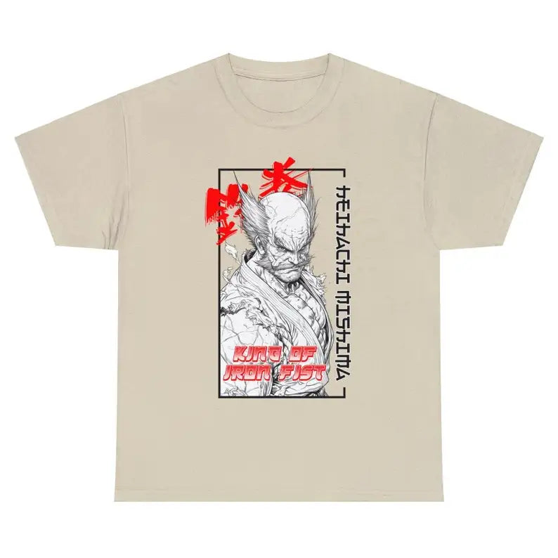 Immerse yourself in this striking Heihachi Tee, perfect for anime fans Looking for more Tekken merch? Explore our full collection of anime merch now!