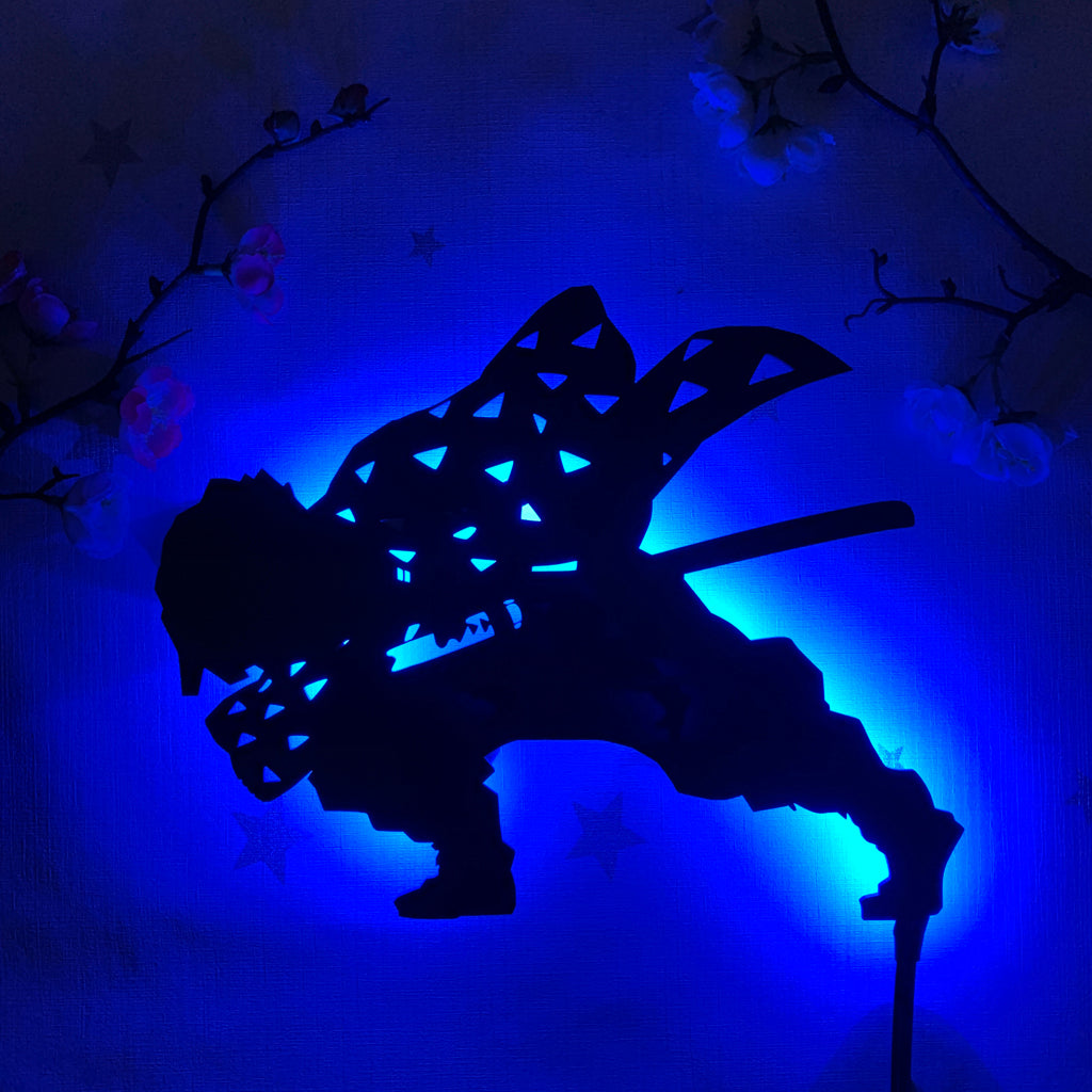 Demon Slayer Zenitsu Agatsuma Silhouette LED Wall Light