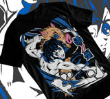 Immerse yourself with this striking tee featuring the unyielding Inosuke Hashibira. If you are looking for more Demon Slayer Merch, We have it all! | Check out all our Anime Merch now!