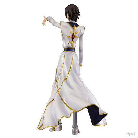 This figurine showcase Lelouch in his resplendent white emperor’s attire. | If you are looking for more Code Geass Merch, We have it all! | Check out all our Anime Merch now!