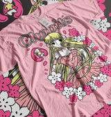 Here at Everythinganimee we have the best anime shirts in the world. 
Embrace the elegance of Chobits with this stunning Chi Blossom Tee, featuring the beloved Chi surrounded by delicate cherry blossoms.