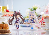 Pre-Sale Anime Nekopara Vanilla Chocola Q Version Action Figures Original Pvc Model Hand-Made Toys Peripherals Gift 10Cm, everythinganimee