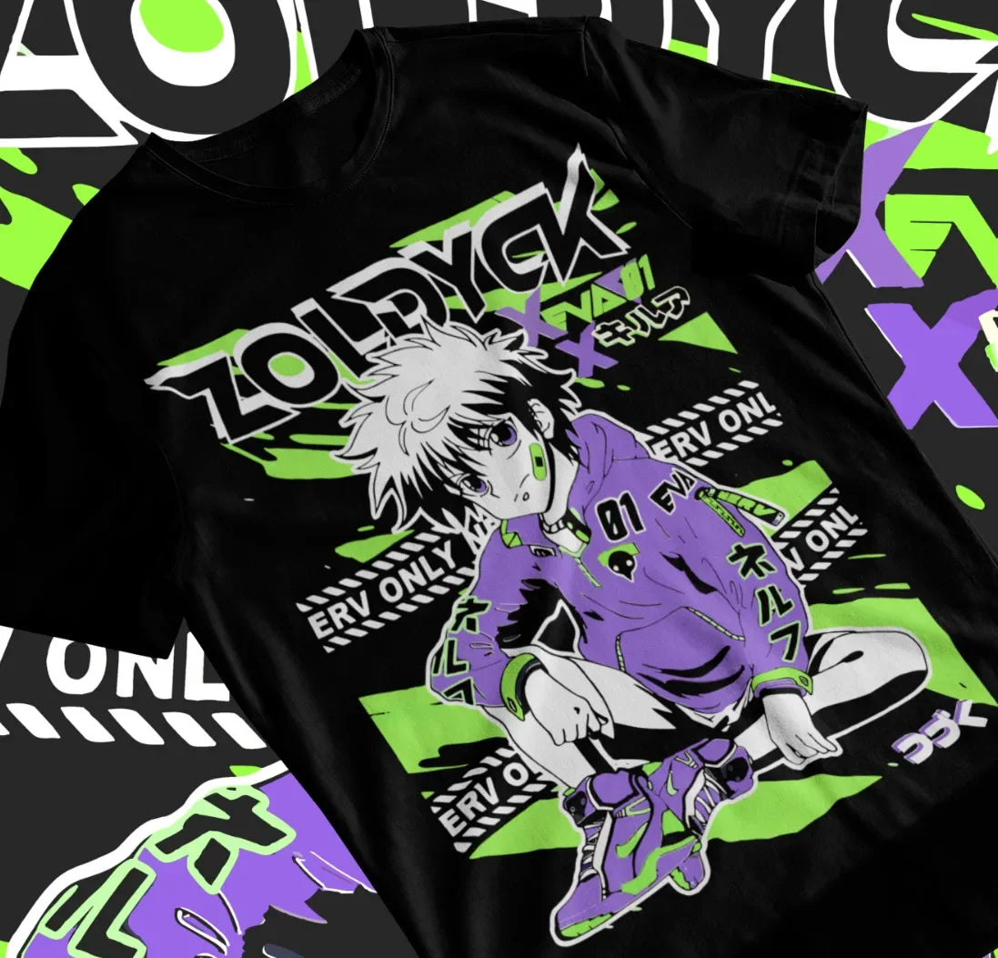 This tee features the beloved character Killua in a bold & dynamic design that captures his electrifying presence. If you are looking for more Hunter x Hunter Merch, We have it all! | Check out all our Anime Merch now!