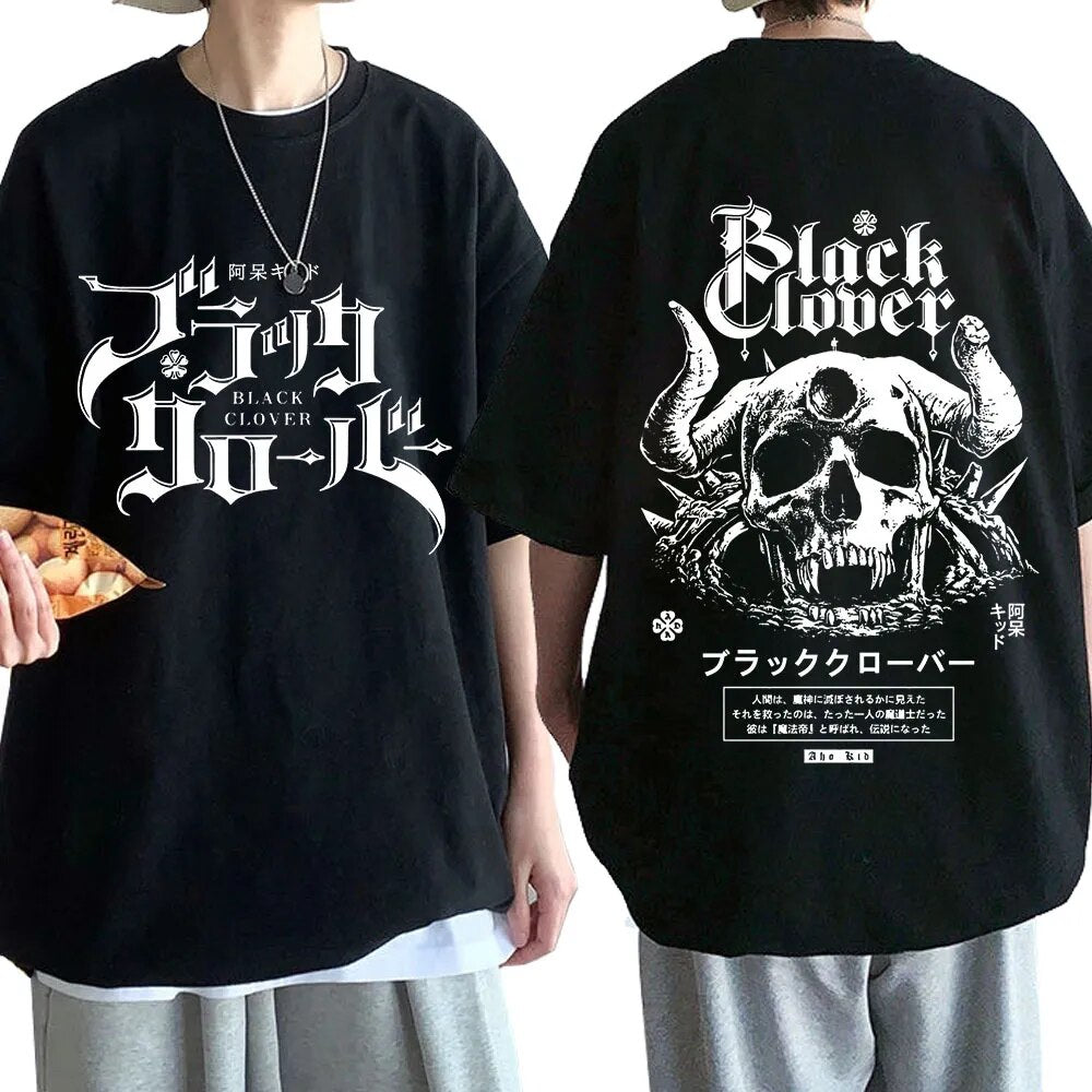 This shirt features iconic emblems & characters from the popular anime series Black Clover. If you are looking for more Black Clover Merch, We have it all!| Check out all our Anime Merch now! 