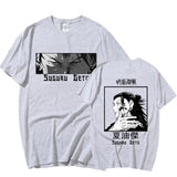 This tee captures the magic of Suguru Geto. If you're looking for more Jujutsu Kaisen merch, we have it all! Check out our anime merch now—free shipping!