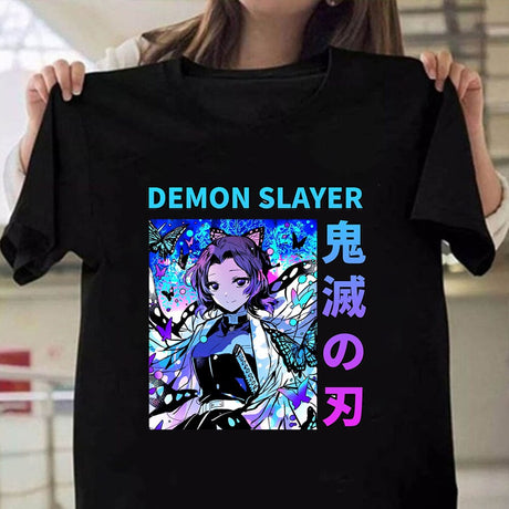 Japanese Anime Demon Slayer Tees T-Shirts for Men and Women Fashion Manga Casual Loose Tops Summer Male Harajuku Streetwear, everythinganimee
