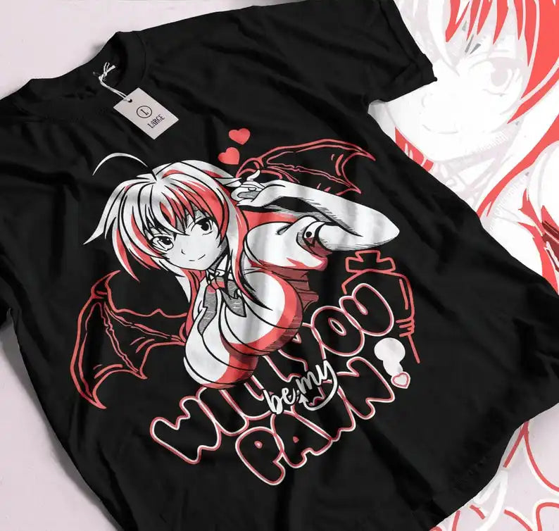 Immerse yourself in this striking Akeno Tee, perfect for any Akeno fan. Looking for more High School DxD merch? Explore our full collection of anime merch now!