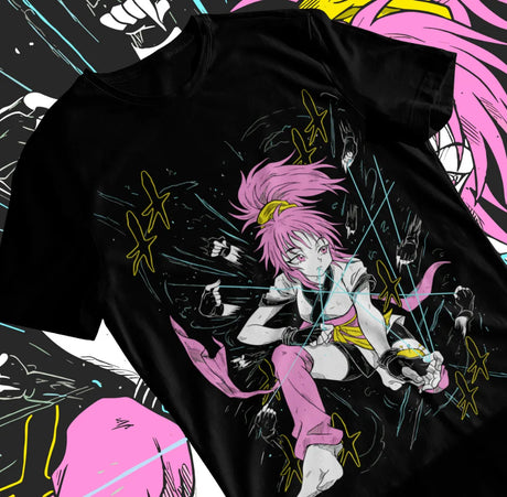 This kawaii tee features the formidable Machi in action, embodying both power and elegance. If you are looking for more Hunter X Hunter Merch, We have it all! | Check out all our Anime Merch now!