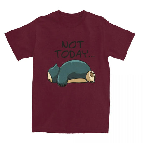 Show off your love for Snorlax with our Pokémon Snorlax "Not Today" Comfort Tee  | Here at Everythinganimee we have the worlds best anime merch | Free Global Shipping