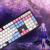 Genshin Impact Game Electronic Sports Peripherals Germany MX3.0S Kamisato Ayaka alloy RGB Color Light Wired Mechanical Keyboard, everythinganimee