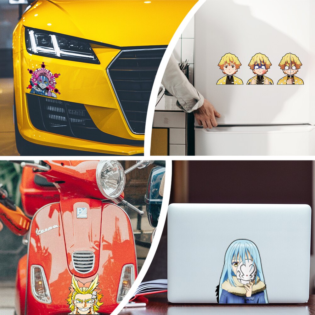 Tsuyuri Kanao 3D Stickers Demon Slayer Anime Waterproof Decals for  Car,Suitcase,Laptop,Refrigerator,Wall,Ect.Toys Gifts - AliExpress