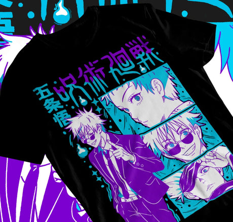 Here at Everythinganimee we have only the best anime merch! Free Global Shipping.
Elevate your anime wardrobe with the Jujutsu Kaisen Gojo Satoru Unisex Shirt. This soft, comfortable tee features a bold design of Gojo Satoru,