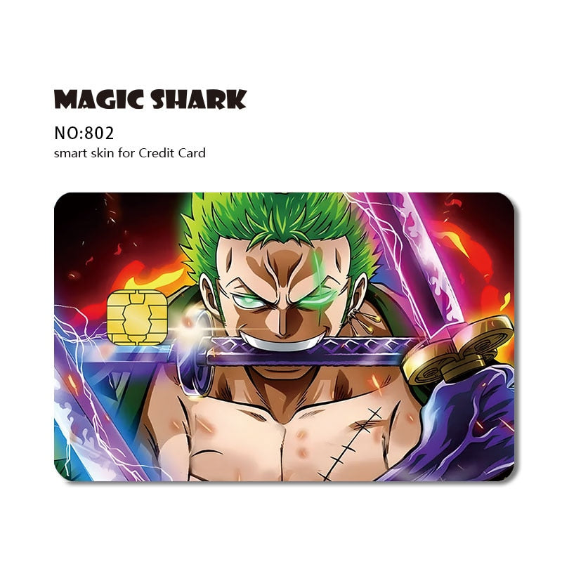  Holographic Bleach Credit Card Skin Sticker Cover/Debit Cards  Stickers Decal Anime (4) : Office Products