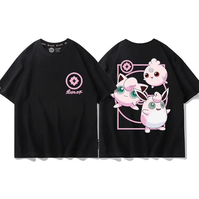 Here at Everythinganimee we have the best anime shirts in the world. 
Drift into dreamland with the Jigglypuff Evolution Tee. 