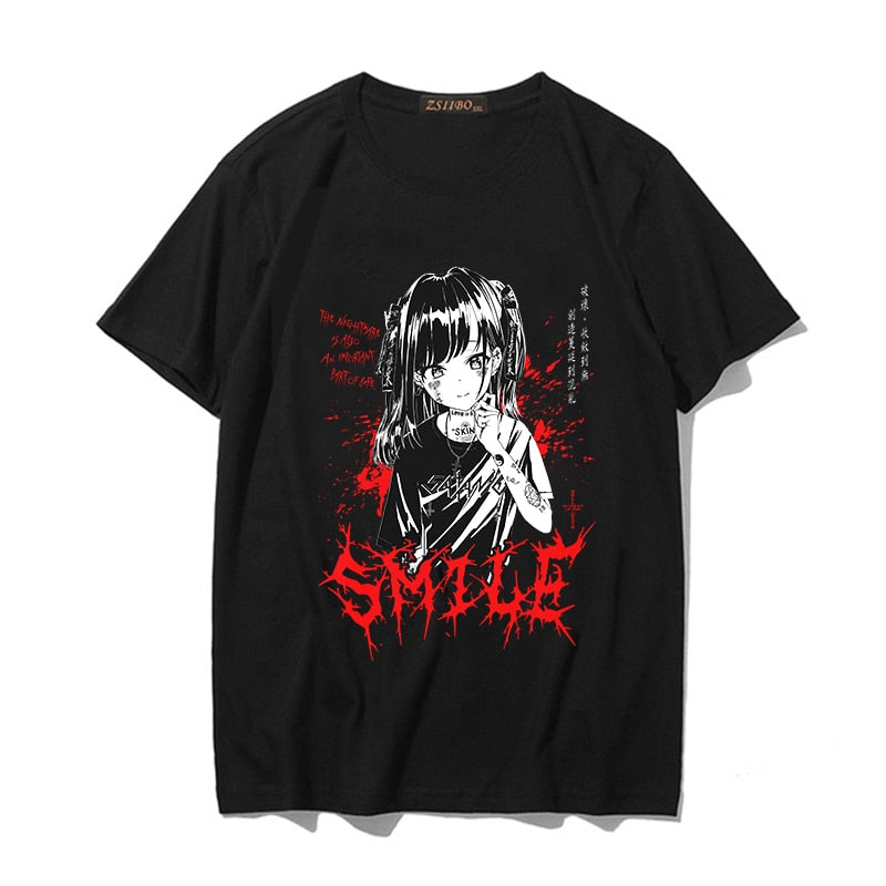 Goth Anime Oversized Tees