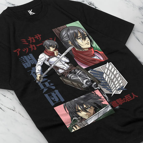 Here at Everythinganimee we have the best anime shirts in the world. Gear up with the strength and resilience of Attack on Titan's Mikasa Ackerman.