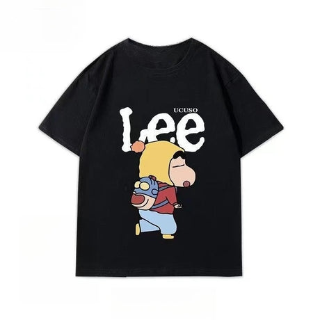 This tee captures the magic of Shinnosuke. If you're looking for more Crayon Shin-chan merch, we have it all! Check out our anime merch now—free shipping!