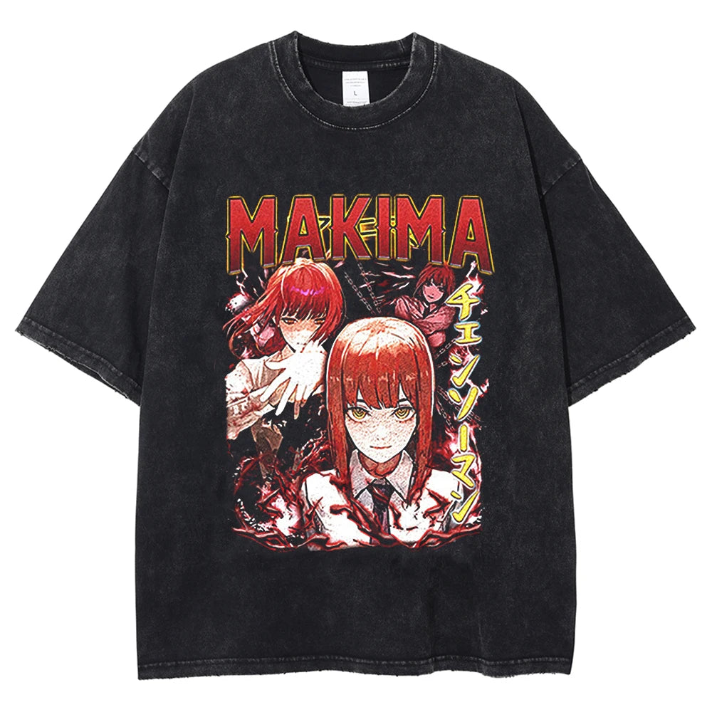 Showcase Makima's compelling presence on this shirt, where her depth & authority shine. | If you are looking for more Chainsaw Man Merch, We have it all! | Check out all our Anime Merch now