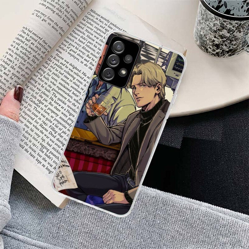 Monster Manga Phone Case For Samsung Galaxy S10 S21 S22 Plus Ultra A91 A51 A21S A12 Transparent Phone Cover, everythinganimee