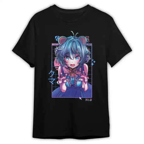 Here at Everythinganimee we have the best anime shirts in the world.
Step into the world of retro charm with the adorable Niamocha Retro Tee. Featuring an eye-catching design of the playful Nia character, this shirt captures the essence of anime nostalgia with a modern twist.