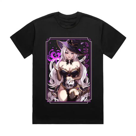 Here at Everythinganimee we have the best anime shirts in the world.
Command attention with the stunning Persephone Throne tee. Featuring a captivating and detailed design of the alluring Persephone in her dark throne, this shirt radiates powerful energy and charisma.