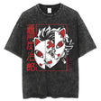 Anime Kimetsu no Yaiba Demon Slayer Washed Tshirts Men Women Inosuke Manga Print Tops Tees for Summer Gothic HarajukuStreetwear Everythinganimee, anime merch, anime gear, anime, anime stuff, buy anime, Manga Otaku Cosplay Japan Animation Shonen Shoujo Seinen Shojo Mecha Fandom Subtitle Dubbed Fanart MyAnimeList MangaStream Studio Ghibli