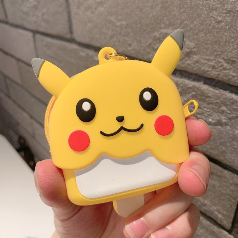 Pika-Cream Delight - Pokémon Pastel Pendant Keychain Purse