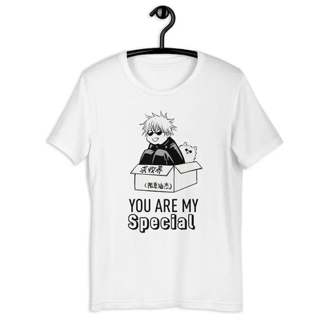 Immerse yourself in this striking Gojo Tee, perfect for anime fans Looking for more Jujutsu Kaisen merch? Explore our full collection of anime merch now!