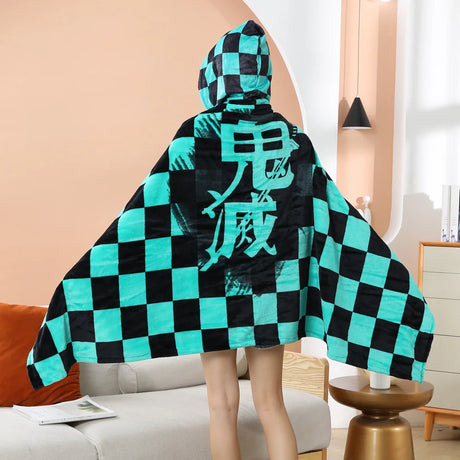 Cuddle up in the most comfortable blanket cloak ever | If you are looking for more Demon Slayer Merch, We have it all! | Check out all our Anime Merch now!