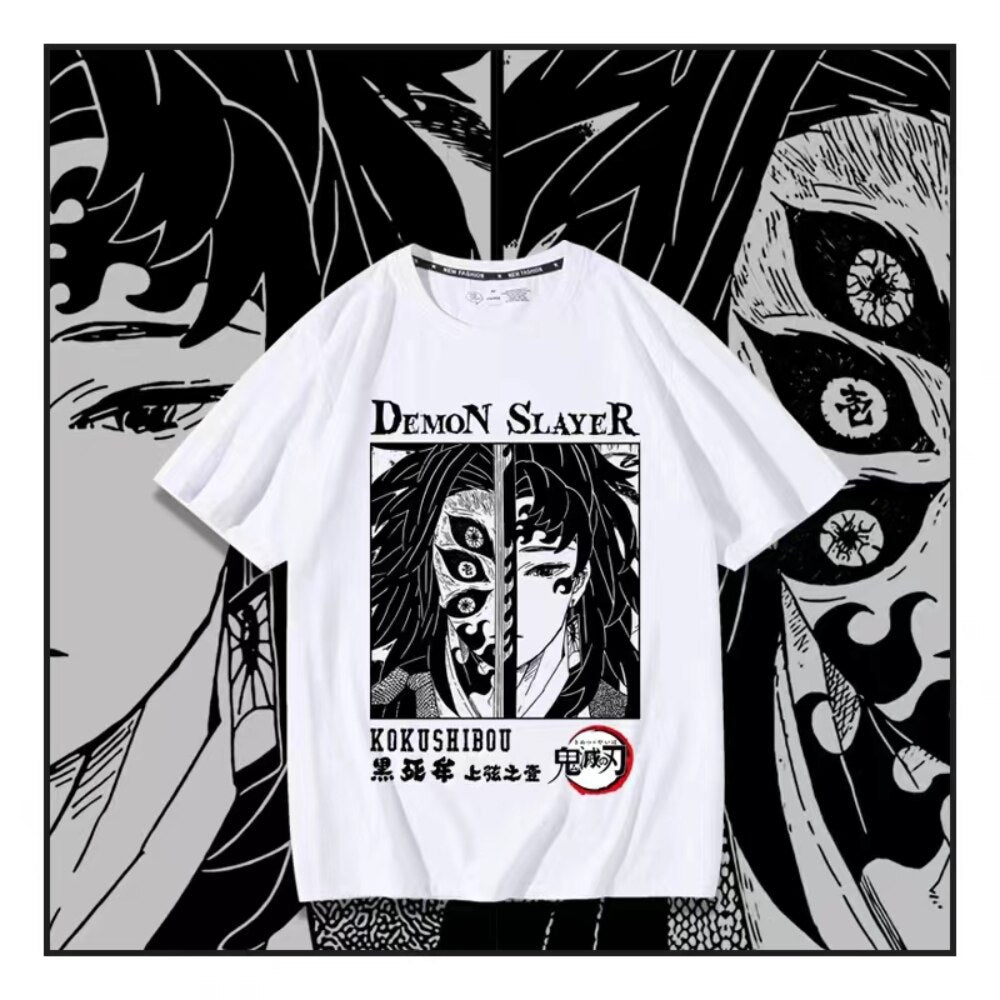 Kokushibo Demon Slayer Manga Graphic T-Shirt