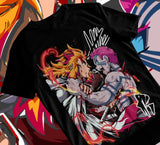 Here at Everythinganimee we have only the best anime merch! Free Global Shipping.
Unleash the fiery spirit of Rengoku and the fierce intensity of Akaza with this stunning Demon Slayer Kimetsu No Yaiba Unisex T-Shirt