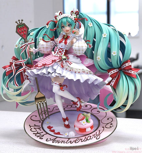 This figurine showcase Hatsune Miku in a whimsical, dessert-themed ensemble. | If you are looking for more Vocaloid Merch, We have it all! | Check out all our Anime Merch now!