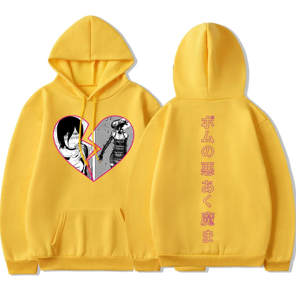 Immerse yourself in the chaotic world of Chainsaw Man with our Reze Hoodie! If you are looking for more Chainsaw Man Merch, We have it all!| Check out all our Anime Merch now!