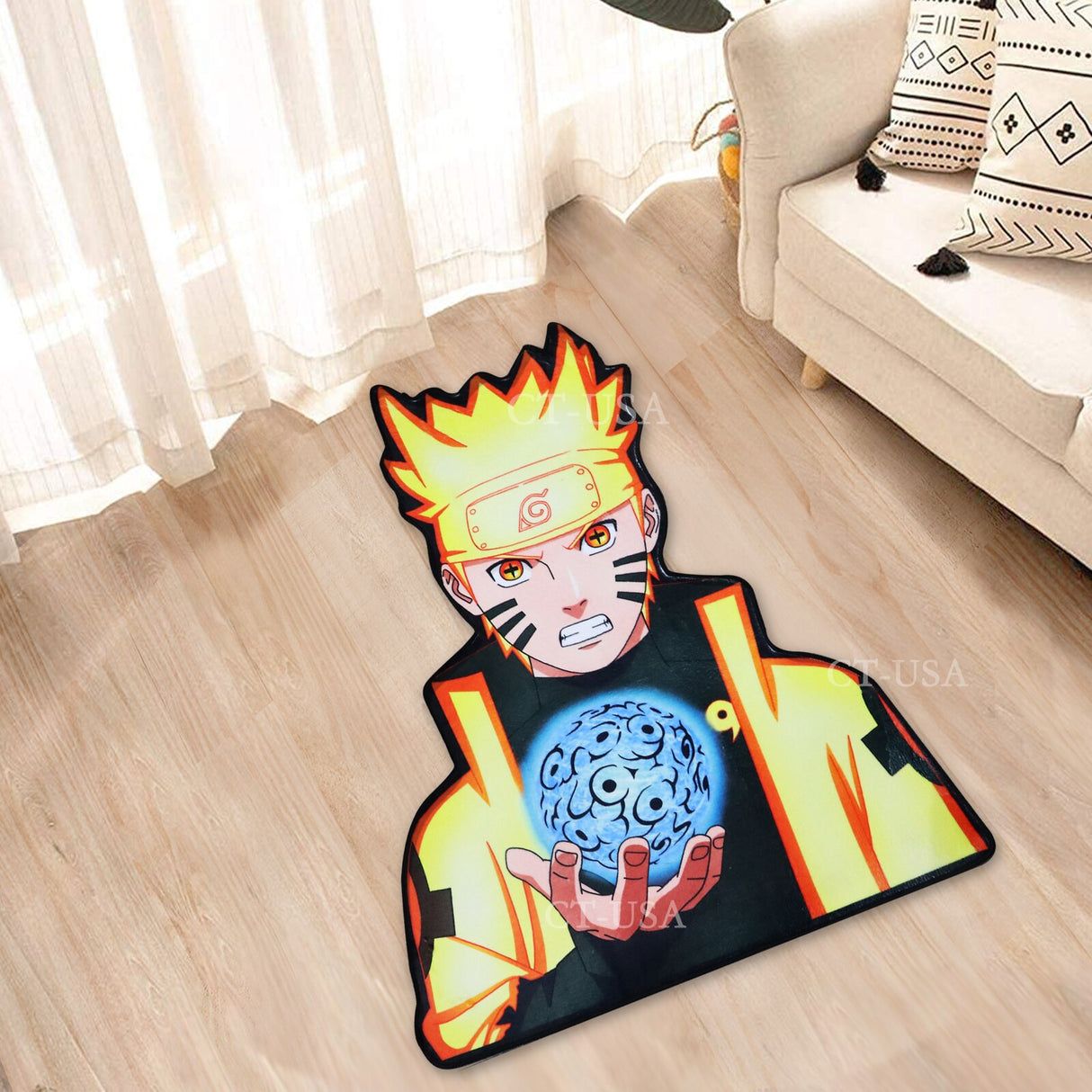 Naruto Uzumaki Rasengan Non-slip Rugs