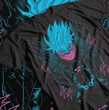 Immerse yourself in this striking Okarun Tee, perfect for anime fans. Looking for more Dandadan merch? Explore our full collection of anime merch now!