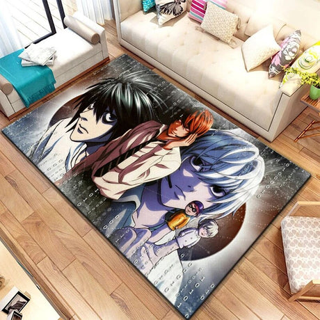 Upgrade & Customize you favorite space with out new Death Note characters Carpet| If you are looking for more Death Note Merch, We have it all! | Check out all our Anime Merch now!