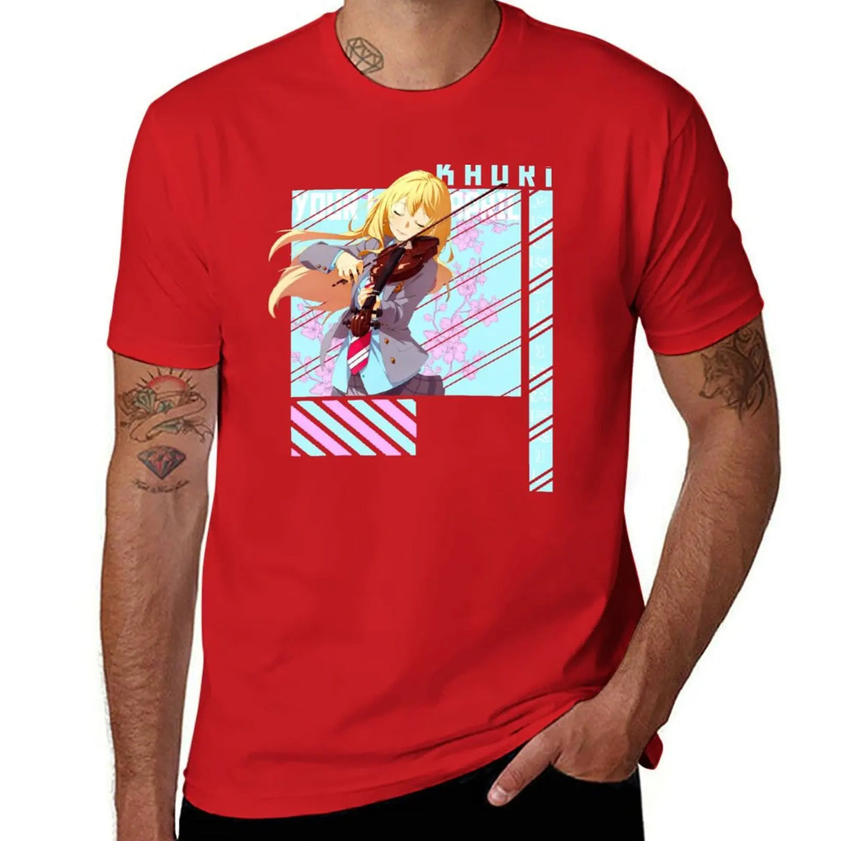 This stunning tee features the talented violinist Kaori, capturing the spirit of the beloved anime. If you are looking for more Your Lie in April Man Merch, We have it all! | Check out all our Anime Merch now!