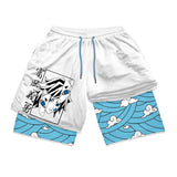 Demon Slayer Water Breathing Pattern Gym Shorts