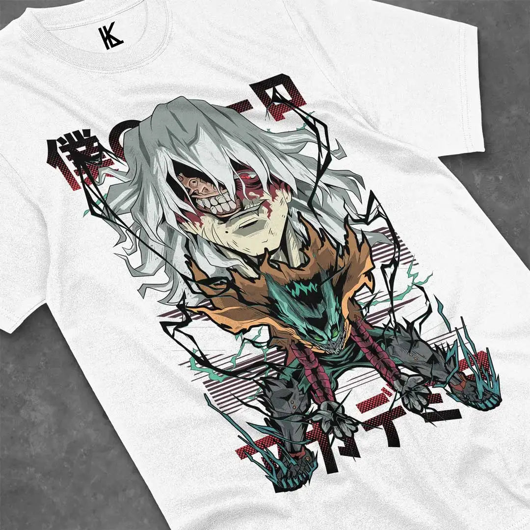 This tee captures the magic of Tomura. If you're looking for more My Hero Academia merch, we have it all! Check out our anime merch now—free shipping!