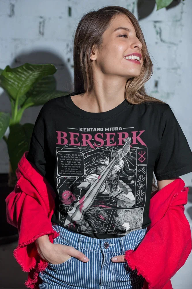 This tee features an iconic design of Kentaro Miura’s Berserk, perfect for fans of the series. If you are looking for more Berserk Merch, We have it all! | Check out all our Anime Merch now!