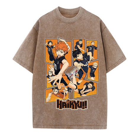 Immerse yourself in this vintage Team Karasun tees, perfect for anime fans. Looking for more Haikyuu!! merch? Explore our full collection of anime merch now!