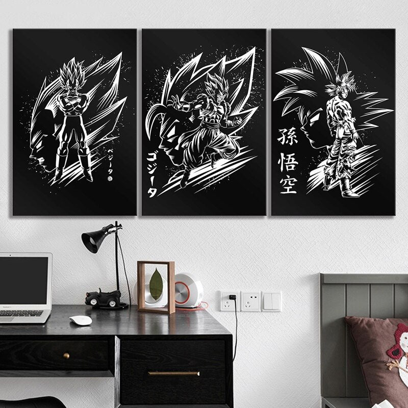 Dragon Ball Z Canvas Paintings Set