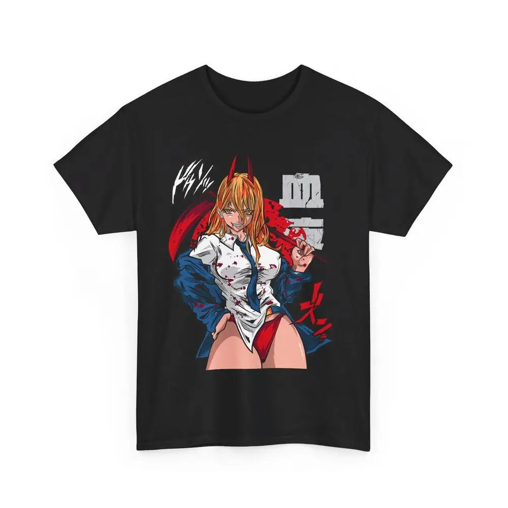 Here at Everythinganimee we only have the best shirts in the world! Unleash your inner cuteness with the Makima Tee, featuring an iconic, vibrant design from Chainsaw Man that anime fans will instantly recognize. 