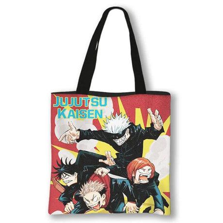 This canvas bag is a labor of love, to capture love of your anime characters. If you are looking for more Jujutsu Kaisen Merch, We have it all! | Check out all our Anime Merch now!