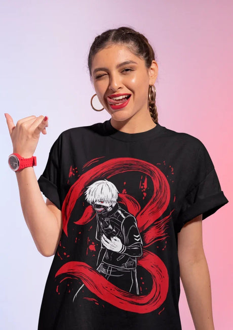 Here at Everythinganimee we have only the best anime merch! Free Global Shipping.
Unleash the power of the Tokyo Ghoul with this amazing tee. Featuring a bold and intense design.