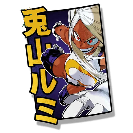 Here at Everythinganimee we have only the best anime merch! Free Global Shipping.
Add some hero flair to your collection with this bold and energetic Mirko sticker from My Hero Academia. Standing out with its vibrant design and high-quality craftsmanship,